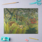 Henri Rousseau - überrascht! Seidenpapier (Basteln)