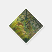 Henri Rousseau - überrascht! Serviette (Ecke)