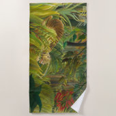 Henri Rousseau - überrascht! Strandtuch (Vorderseite)