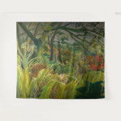 Henri Rousseau - überrascht! Wandteppich (Vorderseite (Horizontal))