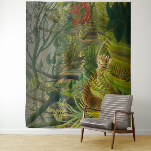 Henri Rousseau - überrascht! Wandteppich (Beispiel)