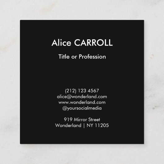 Henri Rousseau - Wasserfall - QR-Code Quadratische Visitenkarte (Rückseite)