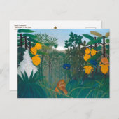 Henri Rousseau: Wiederkehr des Löwenkünstlers Postkarte (Vorne/Hinten)