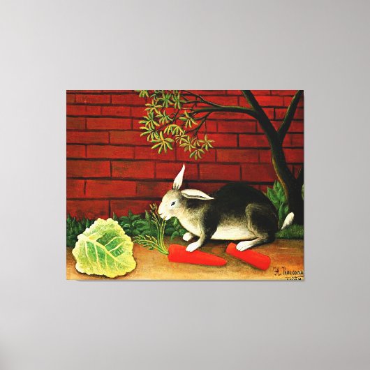 Henri Rousseaus Gemälde, Rabbit, Leinwanddruck (Vorderseite)