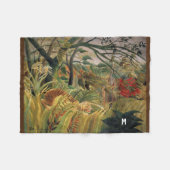 Henri Rousseaus Tiger in einem tropischen Sturm Fleecedecke (Vorderseite (Horizontal))
