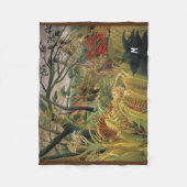 Henri Rousseaus Tiger in einem tropischen Sturm Fleecedecke (Vorderseite)