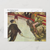 Henri Toulouse-Lautrec - Der Zirkus Postkarte (Vorne/Hinten)