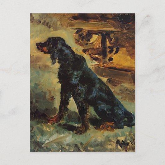 Henri Toulouse-Lautrec- Dun, a Gordon Setter Postkarte (Vorderseite)