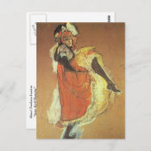 Henri Toulouse Lautrec - Jane Arvil Dancing Postkarte (Vorne/Hinten)