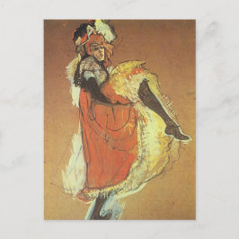 Henri Toulouse Lautrec - Jane Arvil Dancing Postkarte
