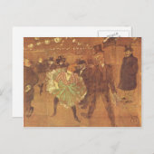 Henri Toulouse-Lautrec: Stand von La Goulue Postkarte (Vorne/Hinten)