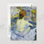 Henri Toulouse Lautrec - The Bath GC Postkarte (Vorne/Hinten)