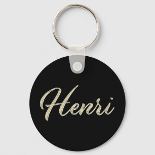 Henri whitegold ButtonName Schlüsselanhänger