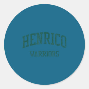 Henrico High School Hs Richmond Va Vintage Srts Runder Aufkleber