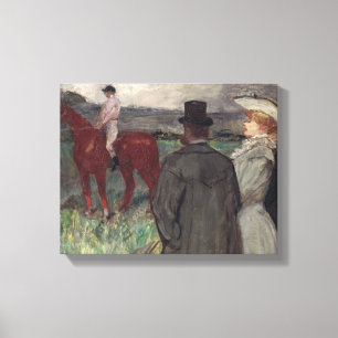 Henride Toulouse-Lautrec   an der Rennstrecke, 189 Leinwanddruck