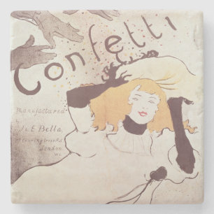 Henride Toulouse-Lautrec   Confetti, 1893 Steinuntersetzer