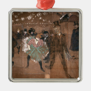 Henride Toulouse-Lautrec  , das am Rouge tanzt Ornament Aus Metall