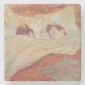 Henride Toulouse-Lautrec | das Bett, c.1892-95 Steinuntersetzer (Vorderseite)