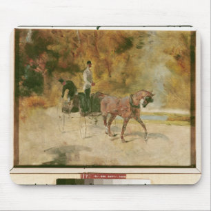 Henride Toulouse-Lautrec   ein Hund-Wagen Mousepad