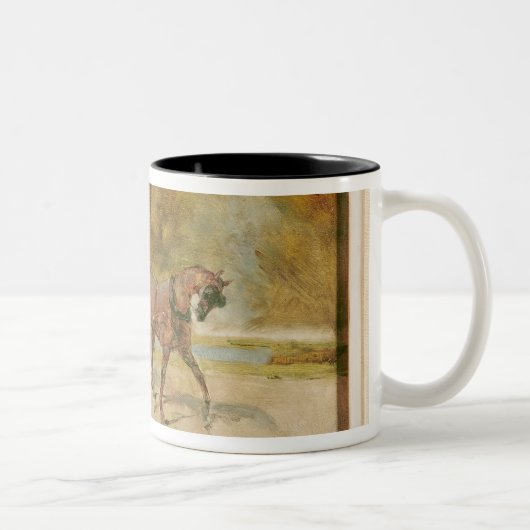 Henride Toulouse-Lautrec | ein Hund-Wagen Zweifarbige Tasse (Rechts)