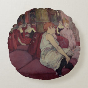 Henride Toulouse-Lautrec   im Salon am Ru Rundes Kissen