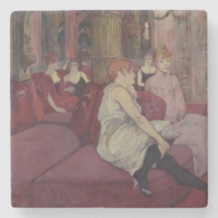 Henride Toulouse-Lautrec   im Salon am Ru Steinuntersetzer