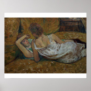 Henride Toulouse-Lautrec   zwei Freunde (Pastell) Poster