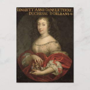 Henrietta Anne Duchess von Orleans Postkarte