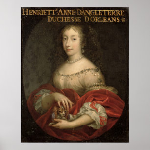 Henrietta Anne Herzogin von Orleans Poster
