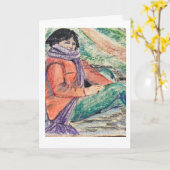 Henrietta Bagley Manzahncard Karte (Gelbe Blume)