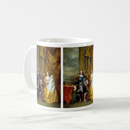 Henrietta Maria und Charles I von Van Dyck Coffee  Kaffeetasse (Vorderseite Links)