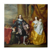 Henrietta Maria und Charles I von Van Dyck Fliese (Vorderseite)