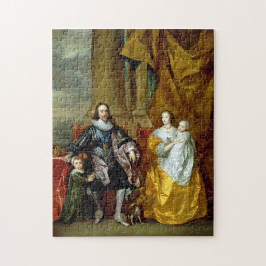 Henrietta Maria und Charles I von Van Dyck Puzzle (Vertikal)