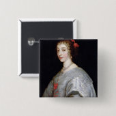 Henrietta-Maria von Frankreich Button (Vorne & Hinten)