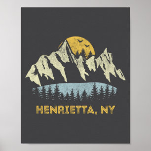 Henrietta New York Berg Sonnenuntergang Sonnenaufg Poster