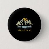 Henrietta New York Mountain Sunset Sunrise Ny Button (Vorderseite)