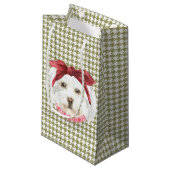 Henrietta the Havanese GIft Bag Kleine Geschenktüte (Vorderseite Schrägansicht)