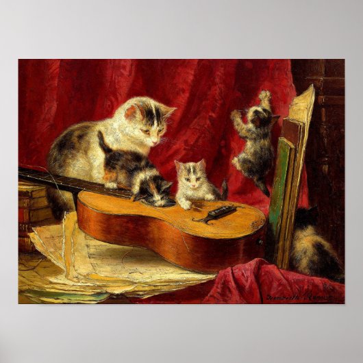 Henriëtte Ronner-Knip Making Music Poster (Vorne)