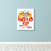 Henriquez Familienwappen Leinwanddruck (Insitu (Holzboden))