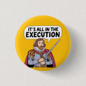 Henry 8. History Enthusiasten, Tudor Times, King Button (Vorderseite)