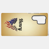 Henry-Adlerflagge Samsung Galaxy Hülle (Rückseite (Horizontal))