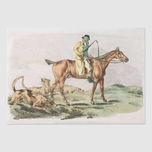 Henry Alken | Berittener Jäger Seidenpapier (Vorderseite)