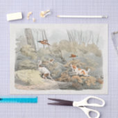 Henry Alken | Dogs Chasing Pheasants Seidenpapier (Handwerk)