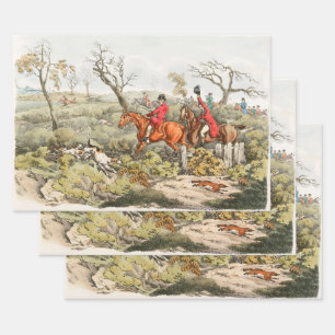 Henry Alken Fuchsjagd Geschenkpapier Set
