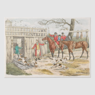 Henry Alken   Hunde freilassen Seidenpapier