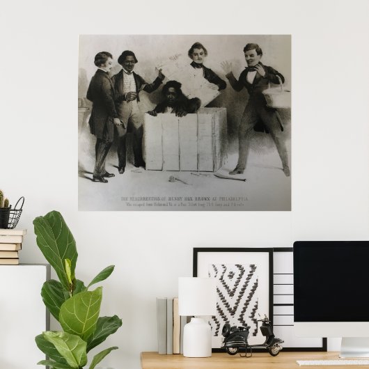 Henry "Box" Brown in Philadelphia Poster (Heimbüro)