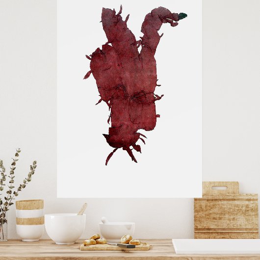 Henry Bradburys gepresste Seetang-Sekunde von zehn Poster (Küche)