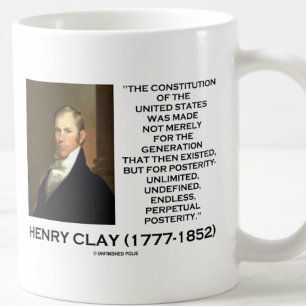 Henry Clay-Verfassung für die Nachwelt der Staaten Kaffeetasse