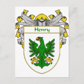 Henry Coat of Arms (Mantled) Postkarte (Vorderseite)