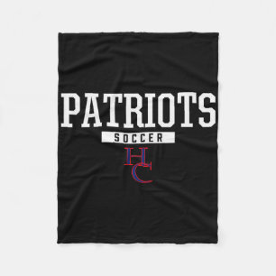 Henry County Patriots Logo Fußball Hs Fleecedecke